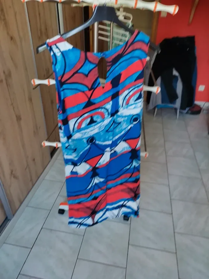 Robe d'été Desigual bleue M - photo numéro 3