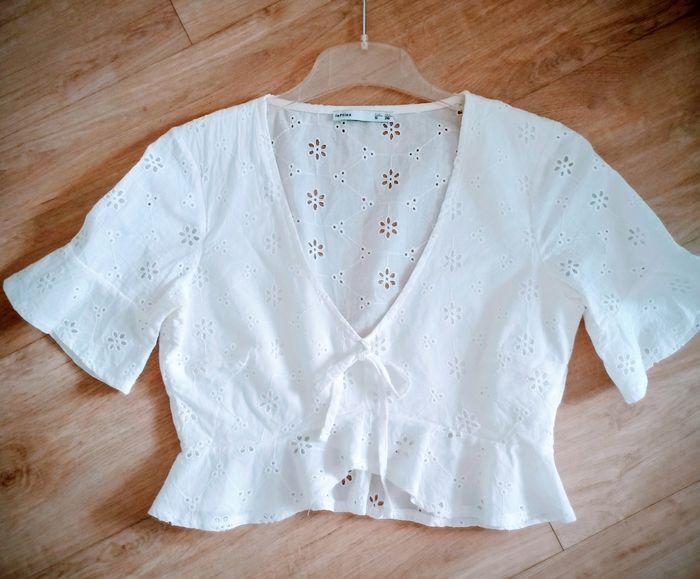 Blouse blanche coton Lefties - photo numéro 2