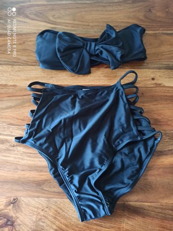 Maillot de Bain Femme 2 pièces Taille haute taille 36