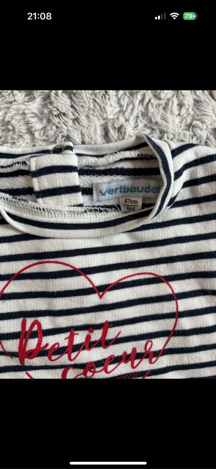 Sweat Vertbaudet 6 mois - photo numéro 4
