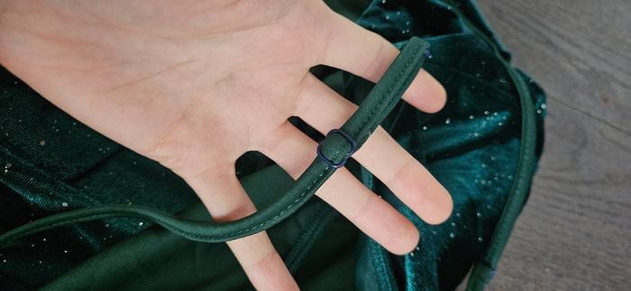 Robe courte verte émeraude scintillante - Taille S - photo numéro 10