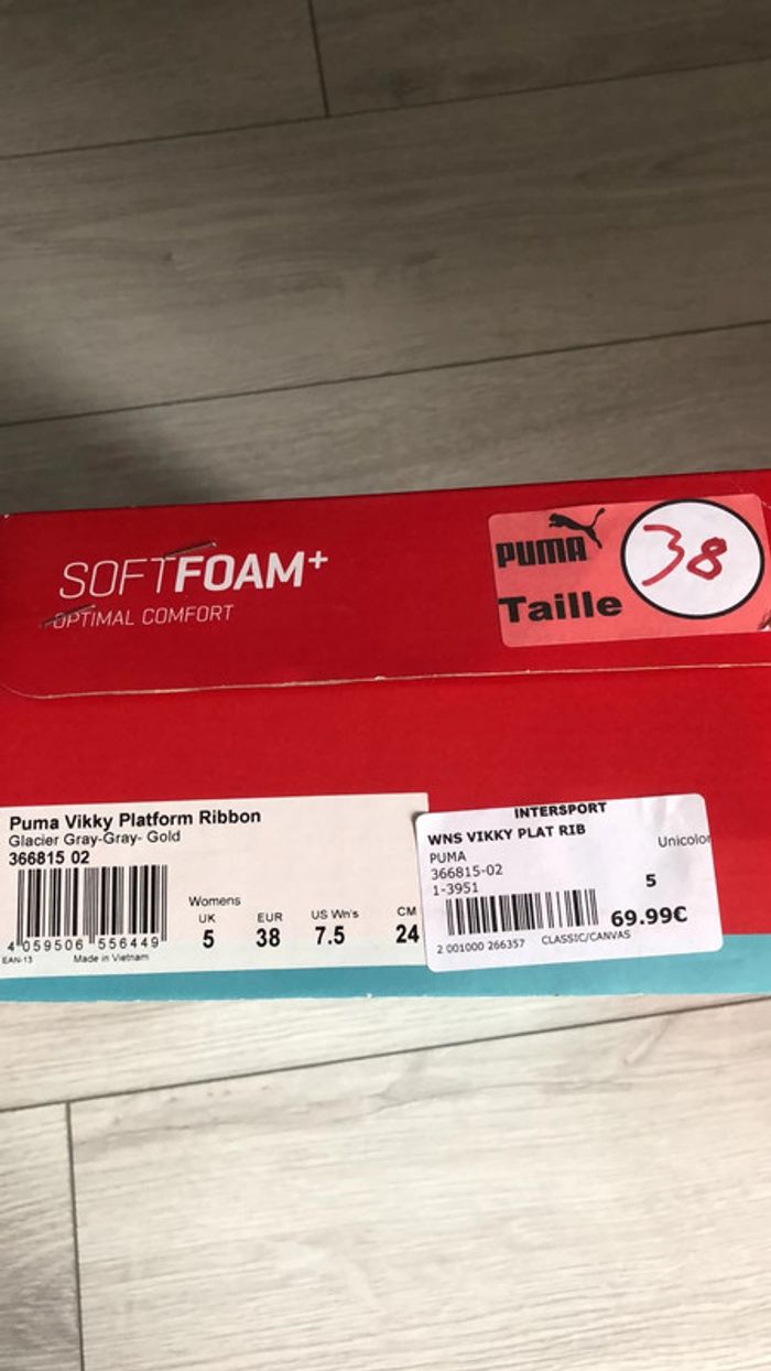 Basket Puma Vikky grise - photo numéro 5