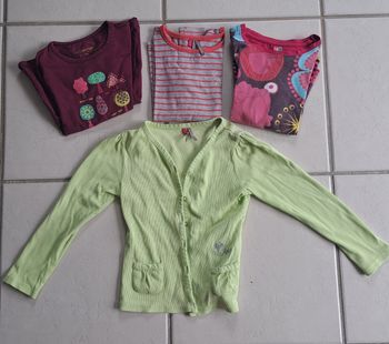 T-shirt manches longues et gilet