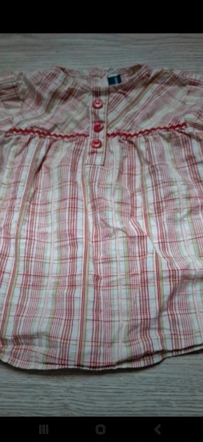 Blouse manches longues à carreaux Sergent Major 18mois 👻 - photo numéro 2