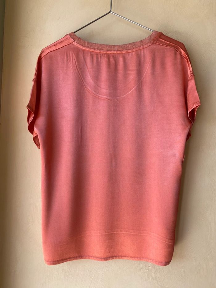 T-shirt satin corail Dixie M - photo numéro 9