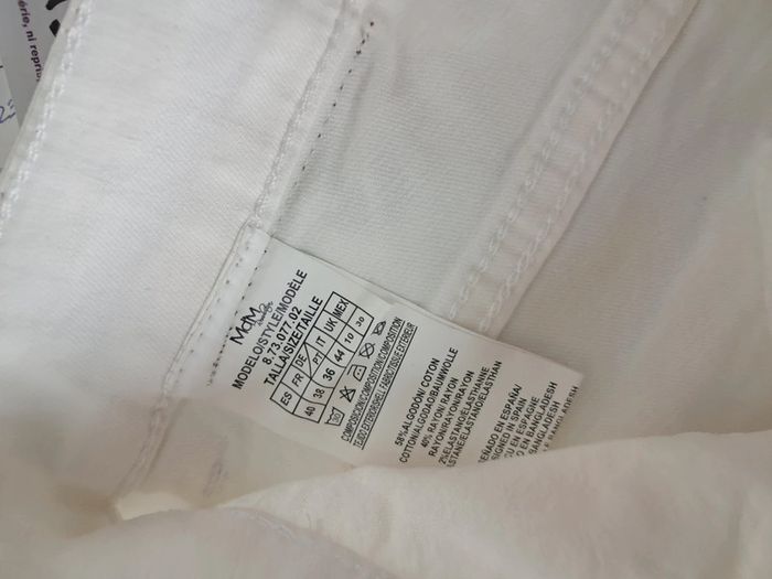 Md'M jean blanc été taille haute T.36/38 neuf - photo numéro 12