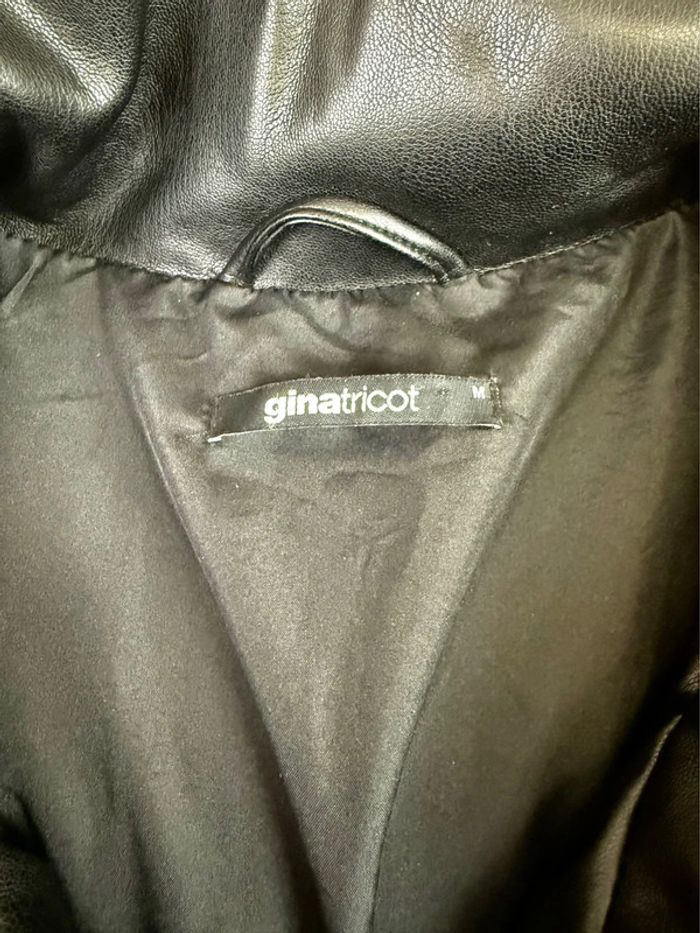 Doudoune femme chaude en simili cuir noir Gina tricot M - photo numéro 4