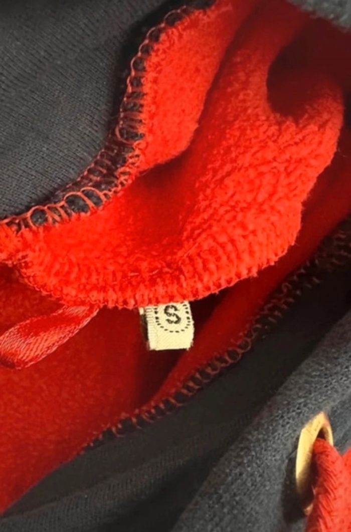 Pull a capuche rouge taille Teddy Smith - photo numéro 3