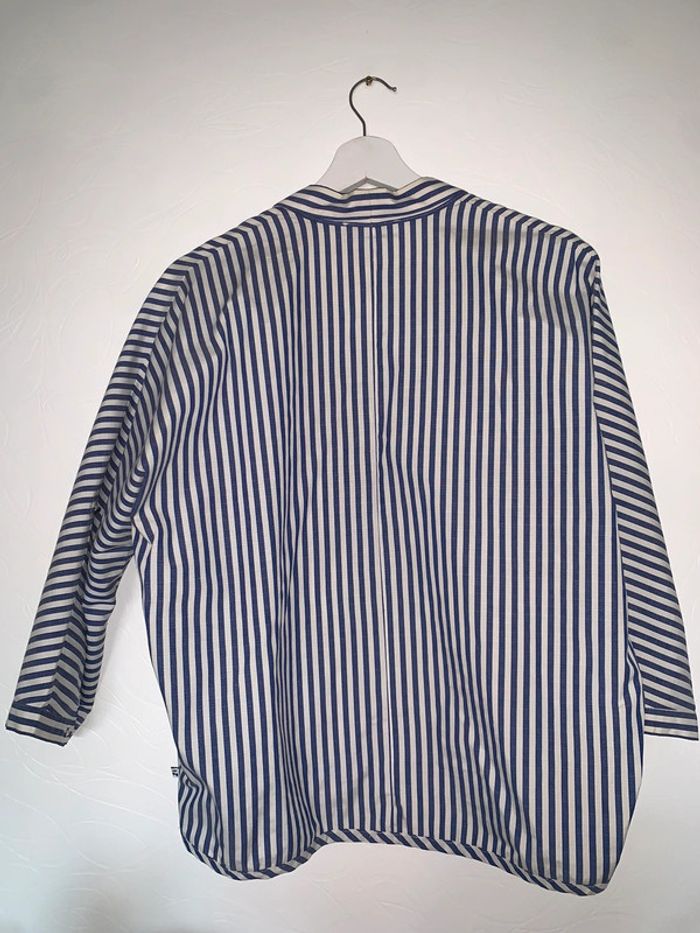 Chemisier/Blouse blanc bleu - photo numéro 2