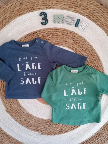 Tee-shirt manches longues - Tape à l'oeil - 3 mois