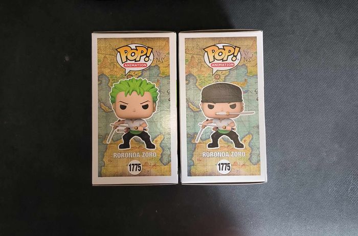 Lot 2 Figurines Funko Pop / Roronoa Zoro 1775 / One Piece (1 Chase + 1 Normal) - photo numéro 4