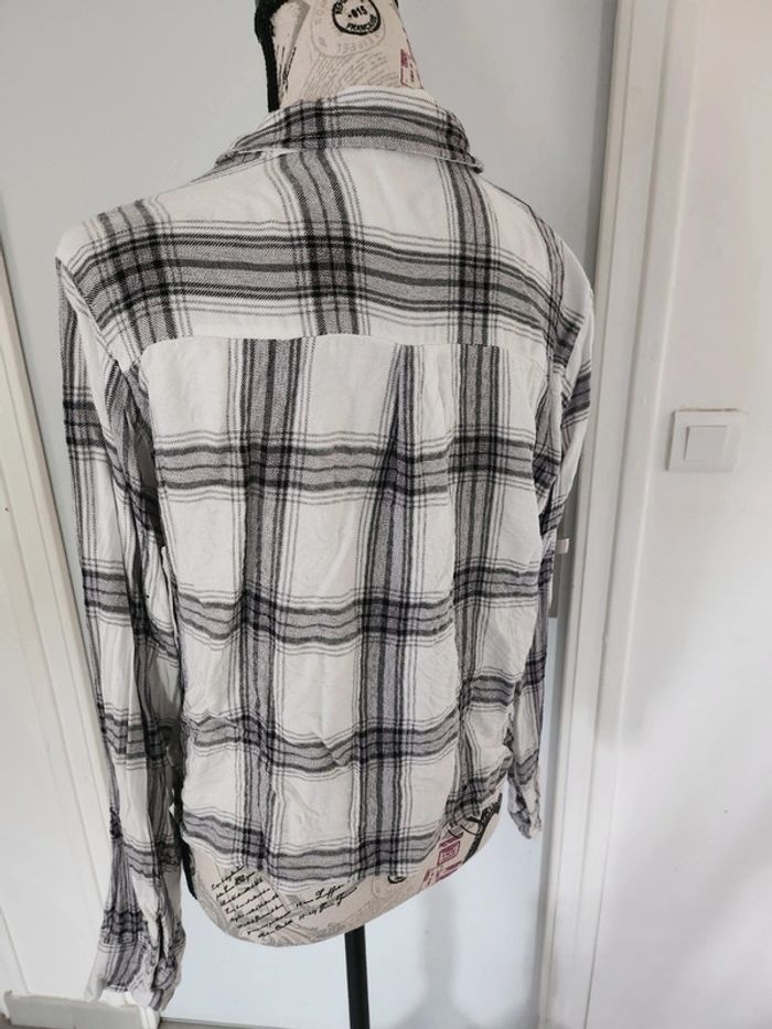 Ravissante chemise à carreaux Noirs et Blanc de taille 42 - photo numéro 5