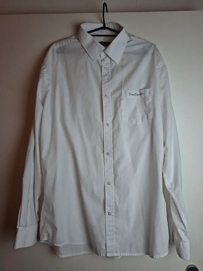 Chemise blanche Pierre Cardin – Homme – Taille L - photo numéro 9