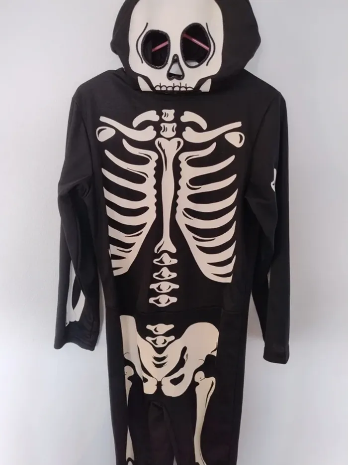 Tenue de déguisement squelette