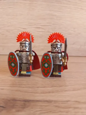 Figurines type lego 2 Centurions guerriers légionnaires romains