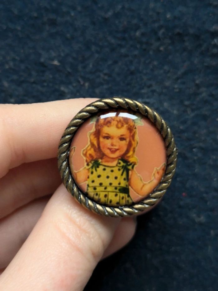 Bague rétro petite fille - photo numéro 2