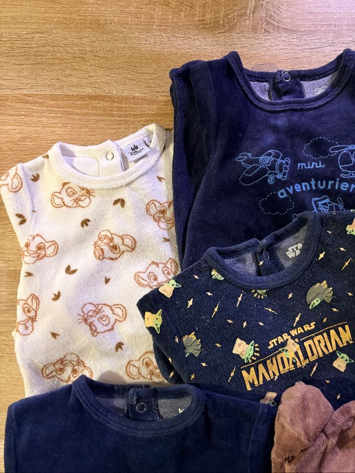 Lot de 5 pyjamas bébé – 3 mois - photo numéro 2