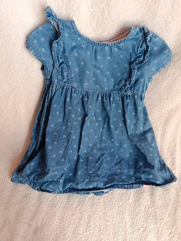 Robe en jean 6 mois , in extenso