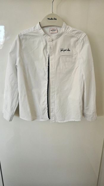 Chemise garçon, blanche, taille 4 ans, Tape-à-l'oeil