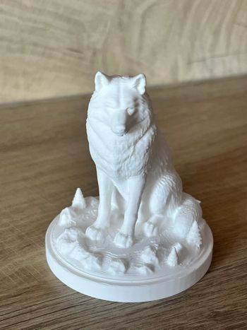 🐺 Figurine Loup Blanc – Objet déco