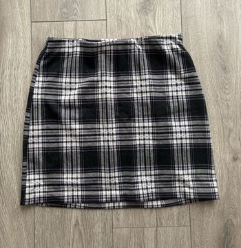 Jupe en jersey à carreaux