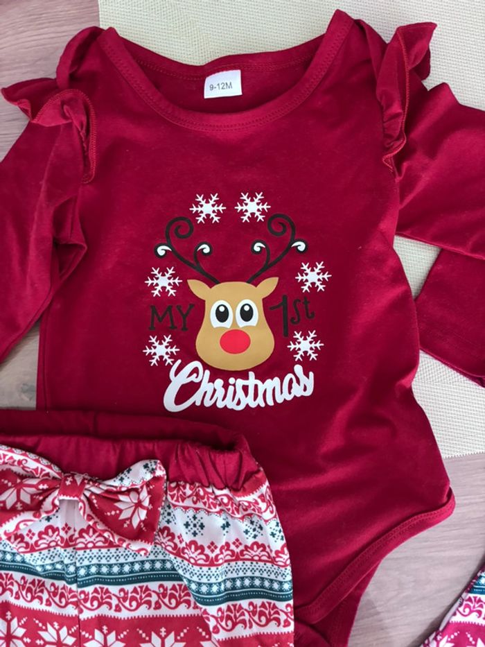 Ensemble de Noël 9/12 mois - photo numéro 4