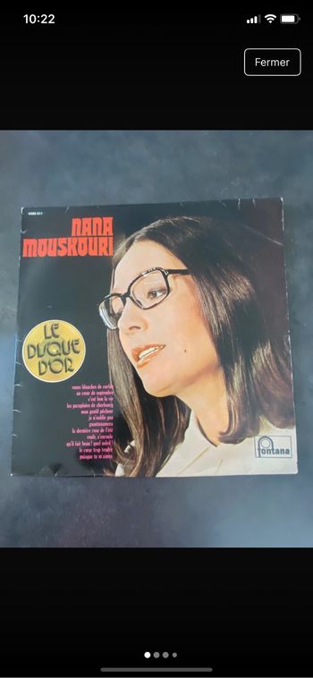 Vinyle 33 tours Nana Mouskouri Le disque d’or