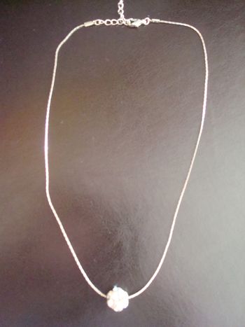 Collier perle strass