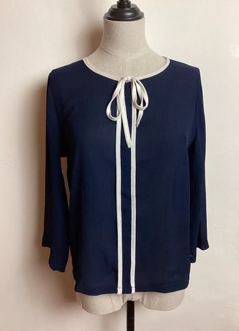 Blouse marine et blanche 36