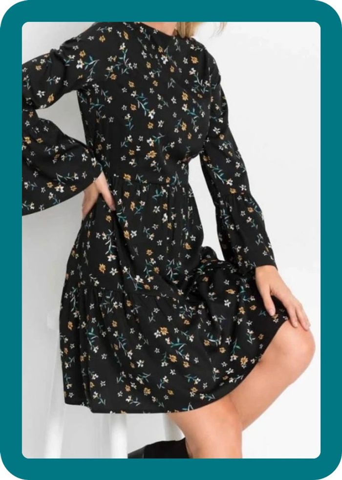 Robe fleurie volant - photo numéro 4