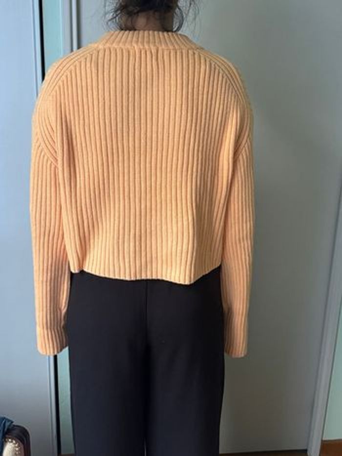 Pull court orange - H&M - photo numéro 5