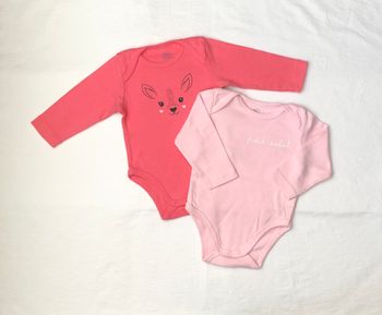 Lot de 2 bodies Mots d’enfants 6 mois