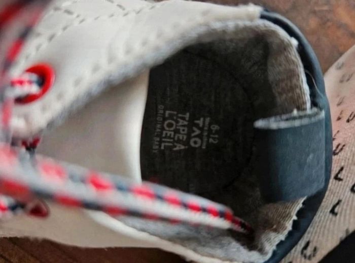 Lot 3 paires chaussures bébé 6/12mois - photo numéro 5