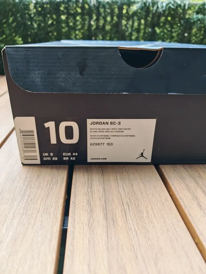 Jordan SC 3 White Black Wlf Grey 44 - photo numéro 10