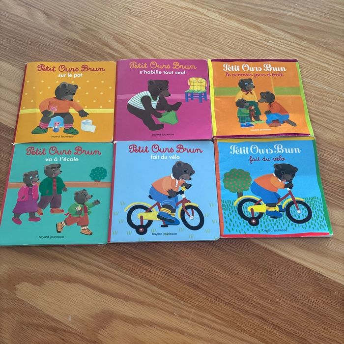 # lot 6 livres petit ours brun