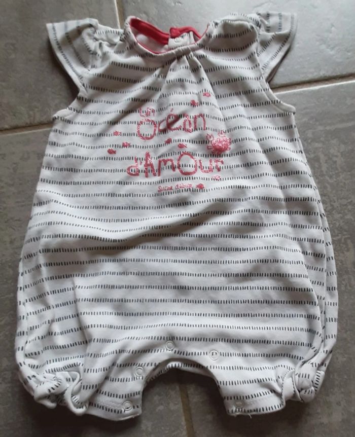 Barboteuse fille sucre d'orge 3mois