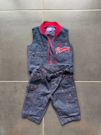 Ensemble pantalon veste à manche courte 12 mois