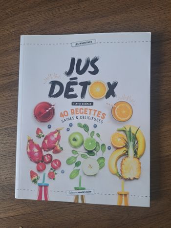 Livre 40 recettes jus detox
