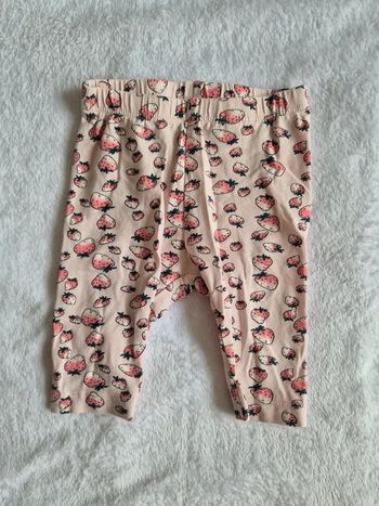 Legging motifs fraise bébé fille 6 mois - 68 cm