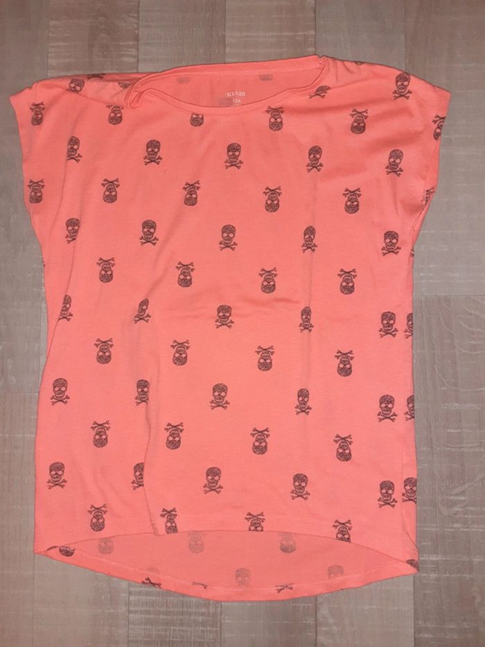 Tee shirt manches courtes tête de mort