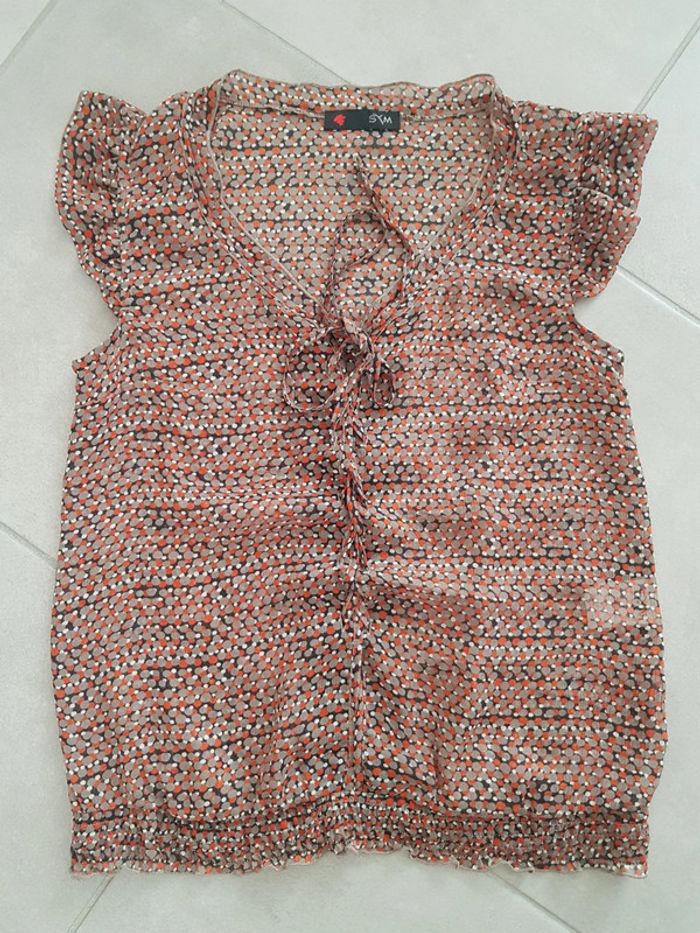 Haut chemisiervoile leger sans manche T40 Sym - photo numéro 5