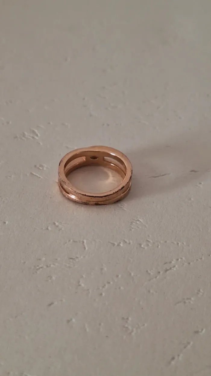💥 Bague triple en or rose 💥 - photo numéro 10