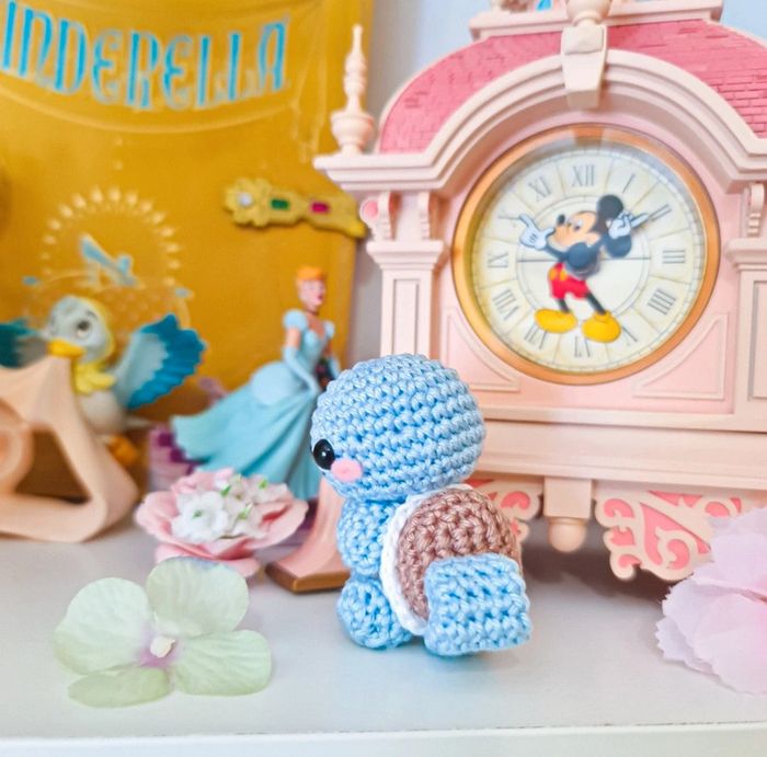 Peluche carapuce pokemon starter crochet amigurumi squirtle - photo numéro 2