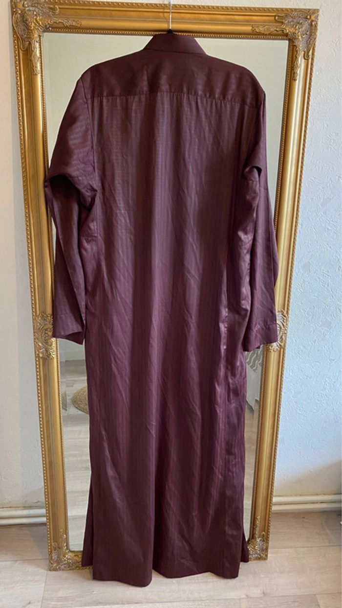 Djellaba / quamis homme bordeaux - photo numéro 4