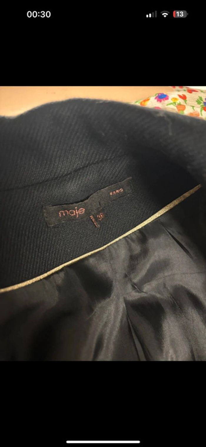 Veste MAJE noire neuve taille 38 – Élégante, parfaite pour toutes occasions ! - photo numéro 10