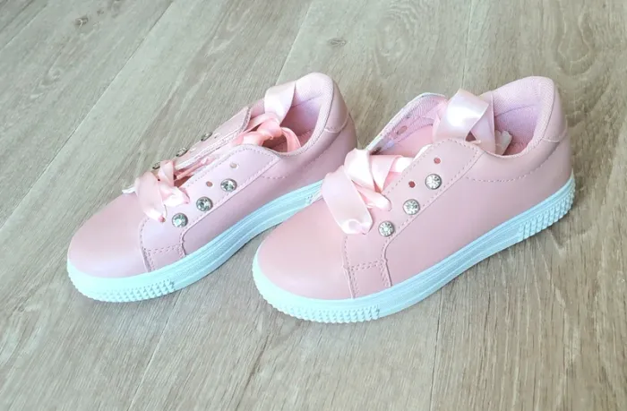 Baskets roses taille 31 Neuves - lacets rubans - photo numéro 10