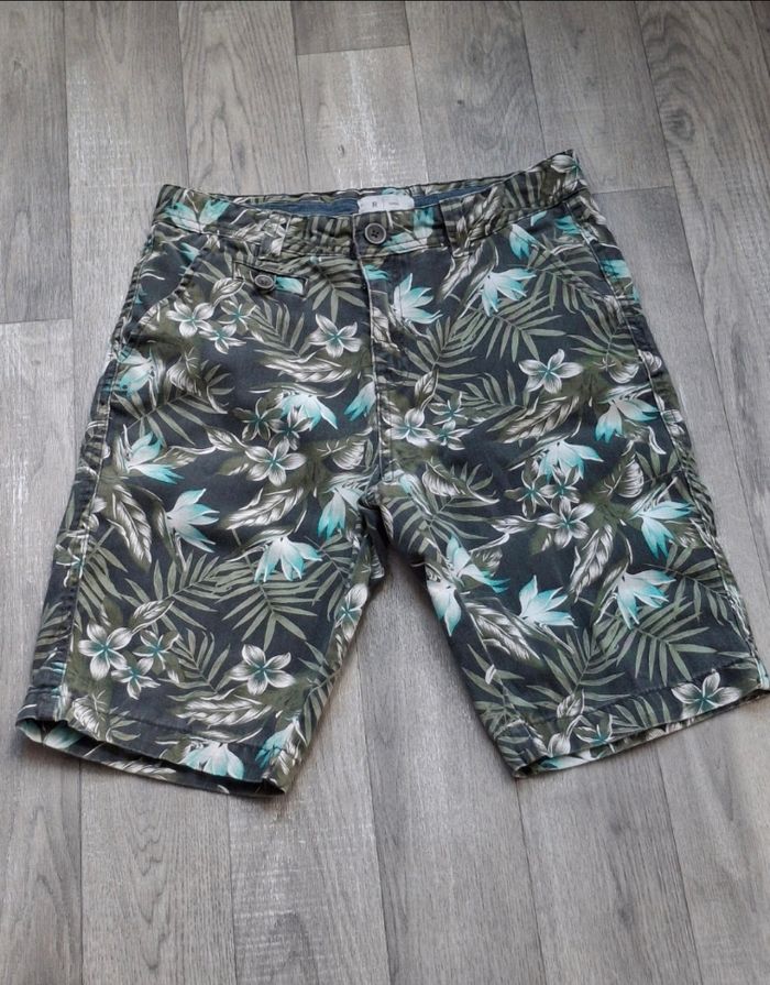 Short Chino à Imprimé Tropical - photo numéro 2
