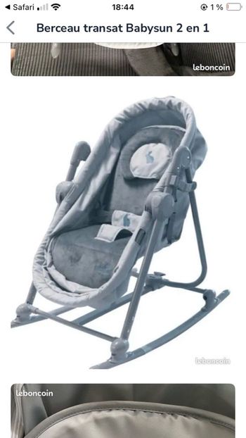 Transat berceau 2 en 1 