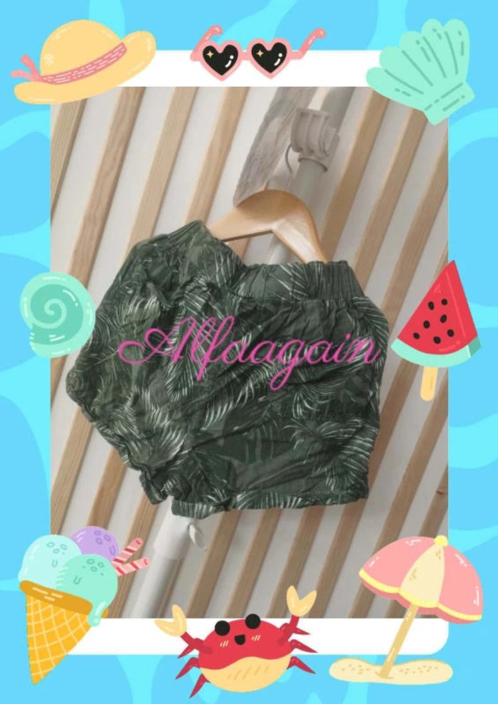 Short fluide vert 10ans - photo numéro 4