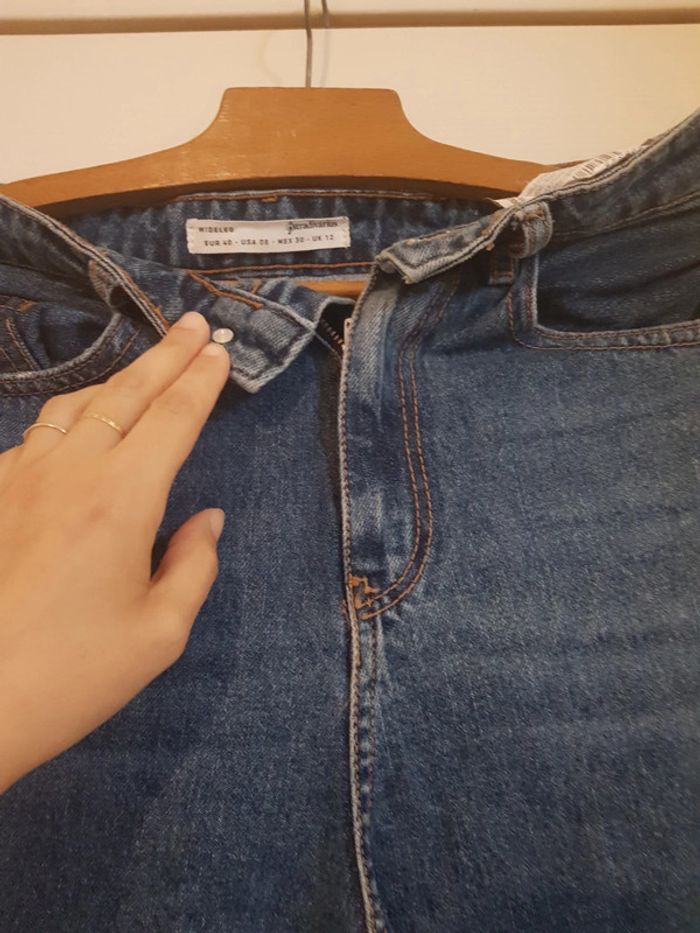 Pantalon jean large Stradivarius taille 40 - photo numéro 4